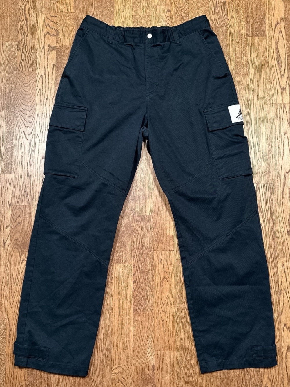 Jordan Brand Essentials Utility Cargo Black Sail Twill Cotton Pants Mens XL